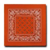 Kaiser Collection Double Sided Paisley Bandanas (1 Dozen), Orange