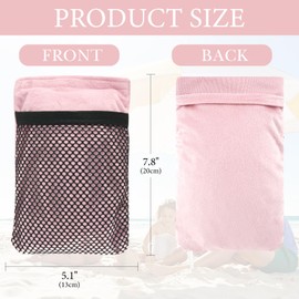 ReignSword 2 Pack Remover for Beach, Sand Removal Bags, Skin-Friendly Sand Off Bags, Beach Vacation Camping Accessories Essentials (Pink)