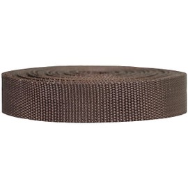 Strapworks Heavyweight Polypropylene Webbing - Heavy Duty Poly Strapping for Outdoor DIY Gear Repair, 3/4 Inch x 25 Yards, Brown