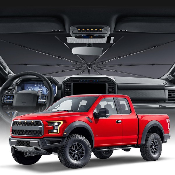 Zanch Zanch Upgrade Windshield Sun Shade, Custom Fit for Ford
