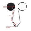 Roller Moped Paar Spiegel - 8mm Im Uhrzeigersinn Gewinde -