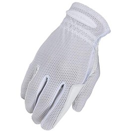 Heritage Performance Gloves, Pro-Flow Summer Show Glove, Size 10, White