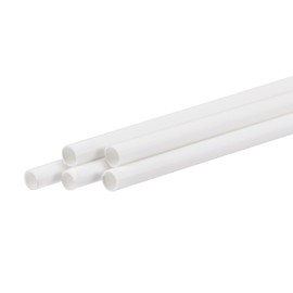 MECCANIXITY Plastic Model Tube ABS Round Tube 3/16" OD 10" White Easy Processing for Architectural Model Making DIY 5 Pack