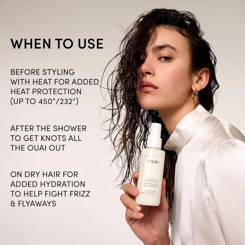 Ouai Acondicionador Sin Enjuague Y Protector De Calor