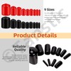 Tanstic 312Pcs 9 Sizes Rubber End Caps Screw Thread Protectors