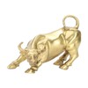 Wall Street Copper Bull Brass Animal Statue Artwork Desktop Decoration