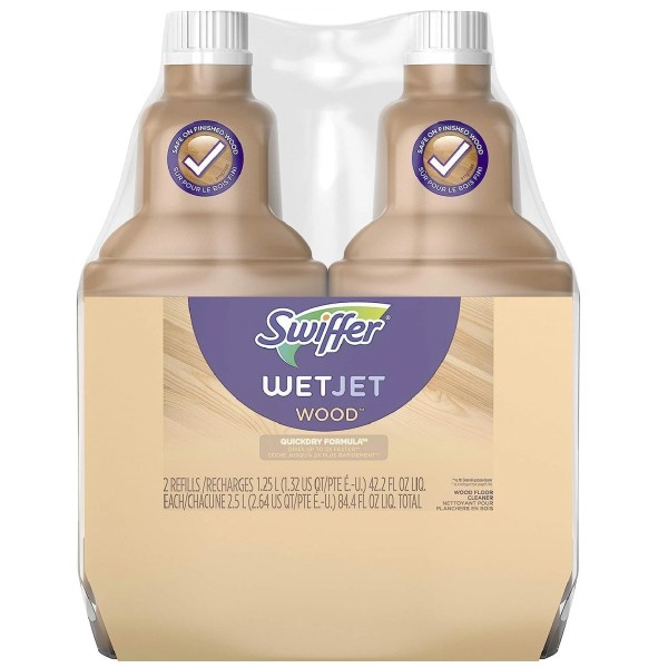 Swiffer Wetjet Wood Floor Cleaner Solution Refill, 42.2 Oz -
