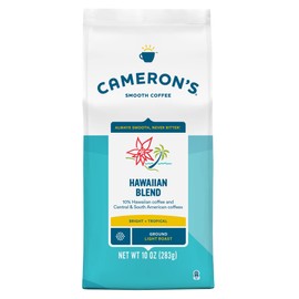 Cameron's Coffee Roasted Ground Coffee Bag, Hawaiian Blend, Package may vary,10 ounce