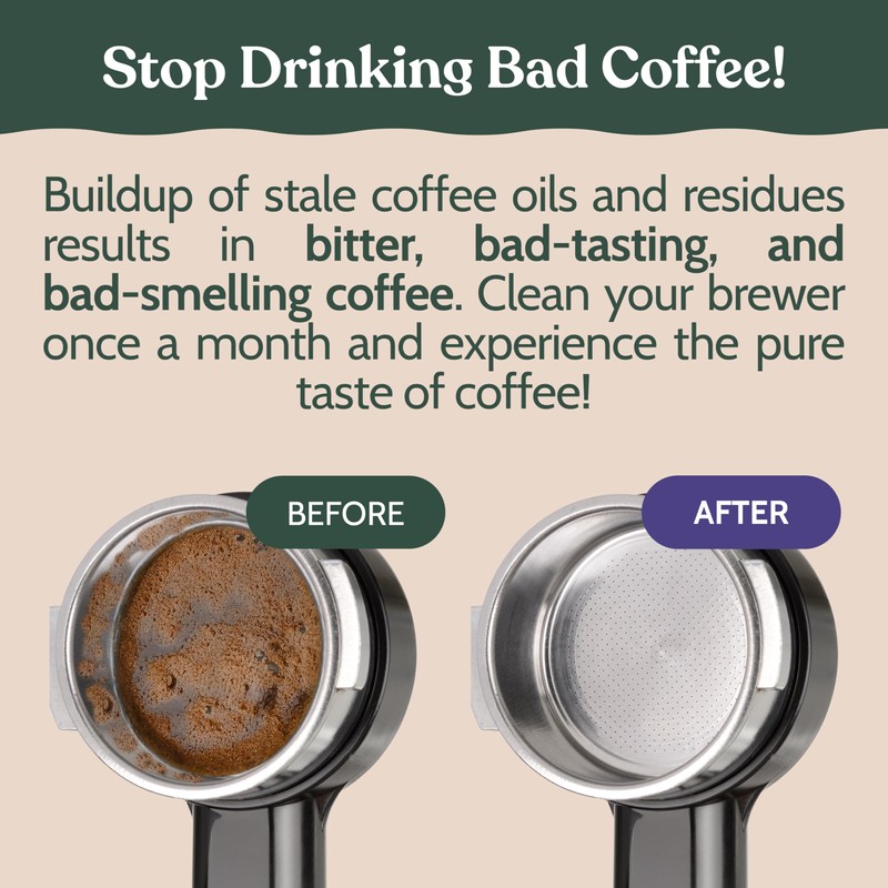 Roobi Espresso Machine Cleaning Tablets. Universal Espresso Machine Cleaner Tabs.