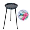 Venniy Bird Baths for Outdoors with Metal Stand,Bird Bath for