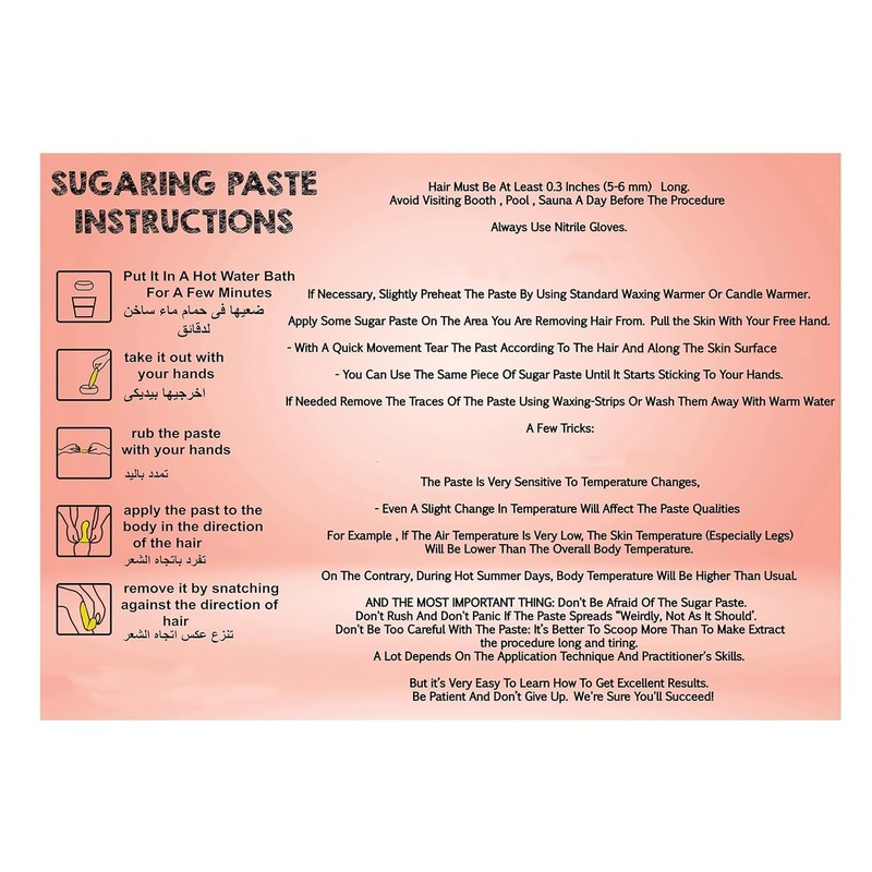 2 Pack Harir Sweet Packets Hair Removal Wax Waxing Sugar