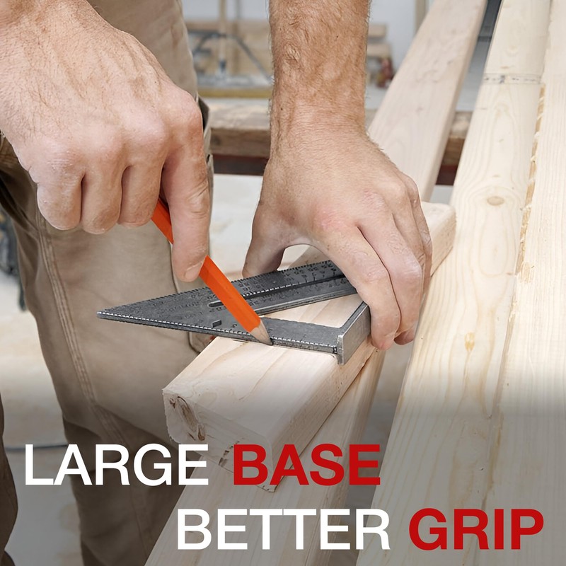 7" Aluminium Roofers Square - Carpenter Measurer, Speed Square Layout