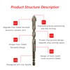 High Strength Eccentric Drill Bit,for Stone,Glass,Concrete,Wood,Brick,Metal,Four Bladed Serrated Eccentric Drill