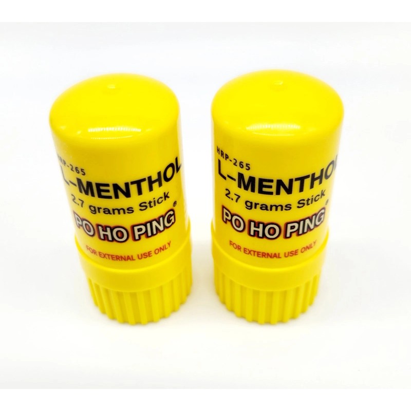 PO HO PING 2.7G L-MENTHOL RUB STICK - 2 PACKS
