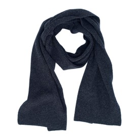 FosterNatur, Women's/Men's Fine Rib Scarf, 100% Wool, bordeaux