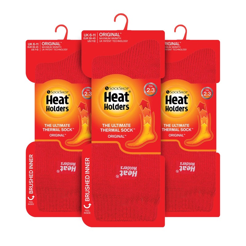 HEAT HOLDERS - 3 Pack Multipack Mens Insulated Thermal Socks