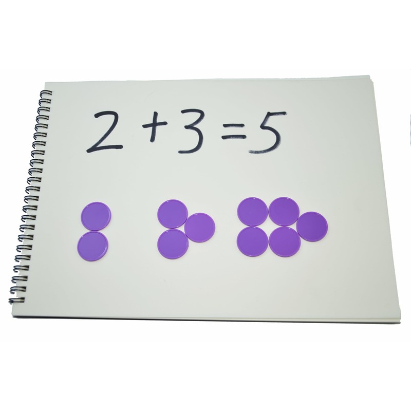 Smartdealspro Set of 100 25MM/1 Inch Opaque Plastic Learning Counting