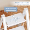 GameGem 2 Step Ladder, Folding Step Stool with Wider Pedal,