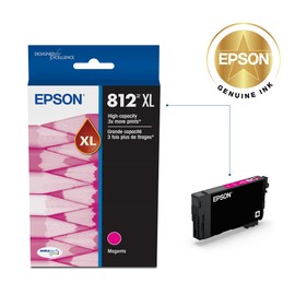 EPSON 812 DURABrite Ultra Ink High Capacity Magenta Cartridge (T812XL320-S) Works with WorkForce Pro WF-7310, WF-7820, WF-7840, WorkForce EC-C7000