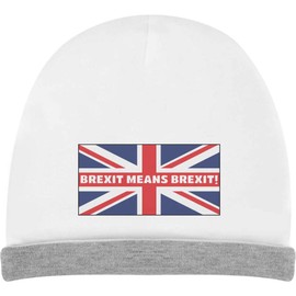 Azeeda 'Brexit Means Brexit' Kids Slouch Hat (KH00020553) White