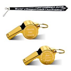 Coach Appreciation Gift Whistle for Women Men Volleyball Softball Baseball Coach Thank You Gift for Gymnastics Football Hockey Coach Whistles for Coach Birthday Gifts for Women Men Coaches