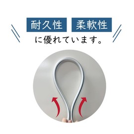 Aquabull Shower Hose 3.6 ft (1.6 m) (Silver) Resin Faucet Side Adapter Included Replacement, Durable, Easy Installation, AQUABULLE