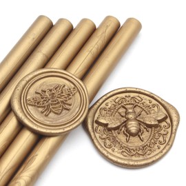 Antique Gold Wax Seal Sticks 26pcs, Andotopee Glue Gun Wax Seal Sticks for Wax Seal Stamp, Premium Sealing Wax for Envelope Letter Seal Wedding Invation Craft Adhesive, Great Gift Ideas (Mini Size)