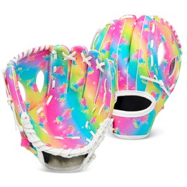 Ausletie Kids Baseball Glove, Softball Gloves, Kids Girls Toddlers Baseball Softball Mitt, 9''-10.5'' T-Ball Gloves for Training and Beginner Play, Left Hand Glove, Right Hand Throw