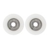 30mm Diameter Elite Greenhouse Door Wheels Replacement Kit Lasting Plastic