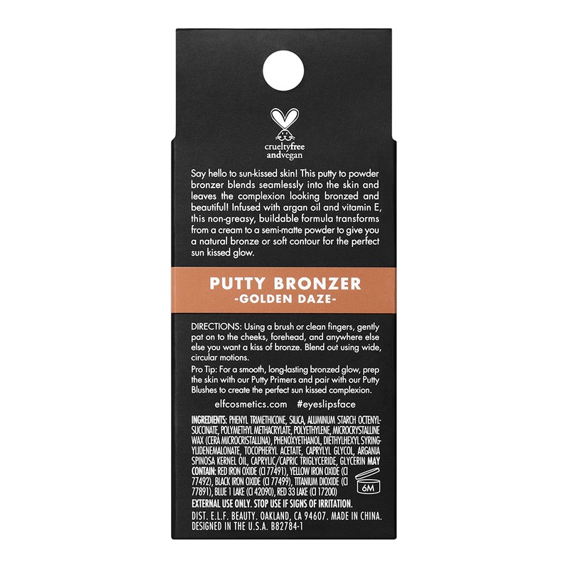 e.l.f. Putty Bronzer, Creamy & Highly Pigmented Formula, Creates a