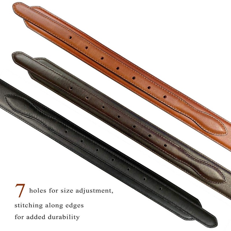 Men's Leather Ranger Belt 1 and 3/8" Wide Brown 32