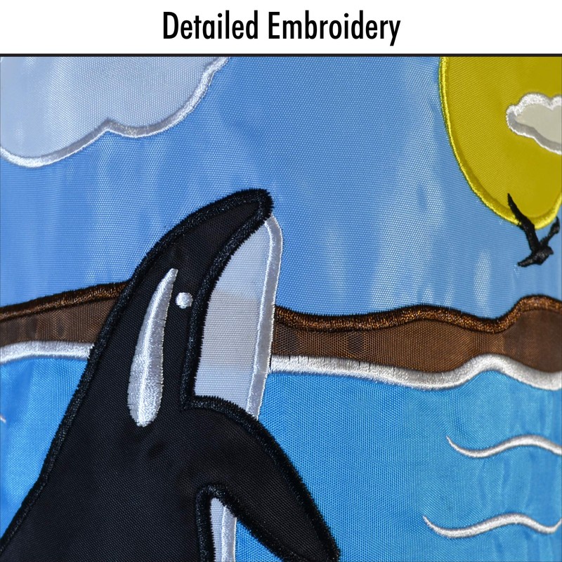 In the Breeze Orca Scene Windsock, 40-Inch,4172