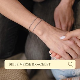 Morse Code Bracelets for Women, Ephesians 2:10 Christian Bible Verse Bracelets, Scripture S925 Sterling Silver Inspirational Faith Jewelry, Religious Gifts for Women