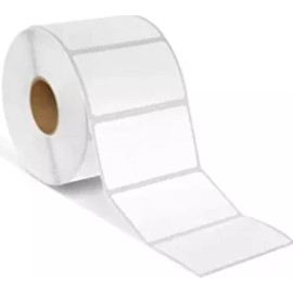 Labels and More Zebra Rollo 2.25"x1.25" Direct Thermal WH Labels Adhesive 1" Core, 1RL of 1000