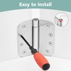 Self-Closing Door Hinges 4 Inch, Heavy Duty Spring Loaded, Adjustable