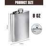 Pack of 2 Stainless Steel Hip Flask, Stylish and Portable