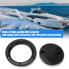 Boat Hatch Deck Plate, 4in Black Round Non Slip Inspection