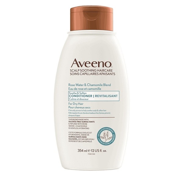 Aveeno Conditioner Sensitive & Soft Rose Water & Chamomile Blend 354ml