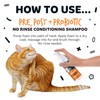 Bugalugs No Rinse Cat Shampoo for Itchy Skin with Prebiotics,