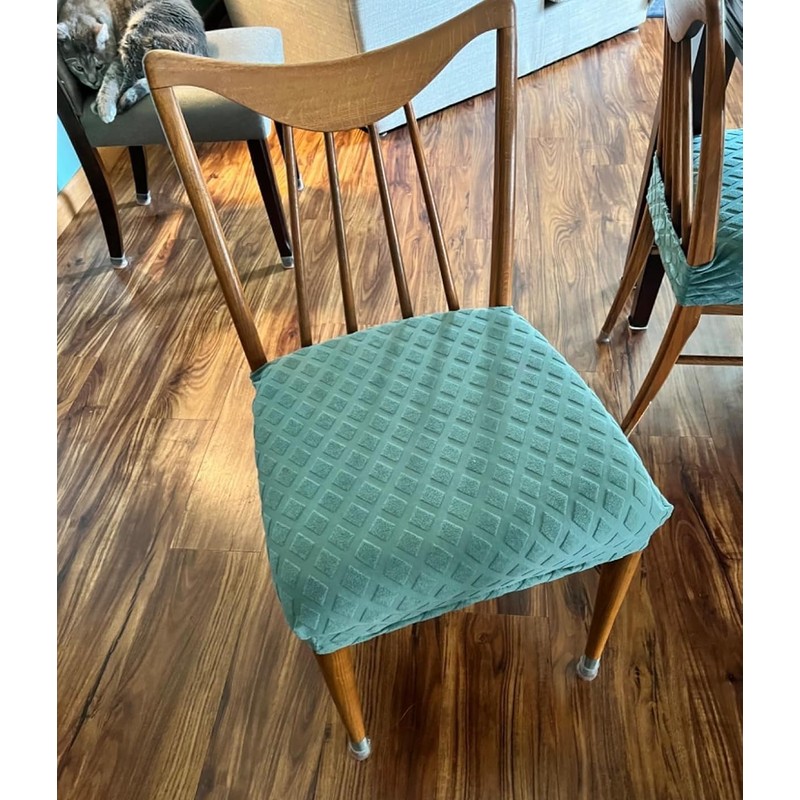 SearchI Stretch Dining Chair Seat Covers Set of 4, Soft