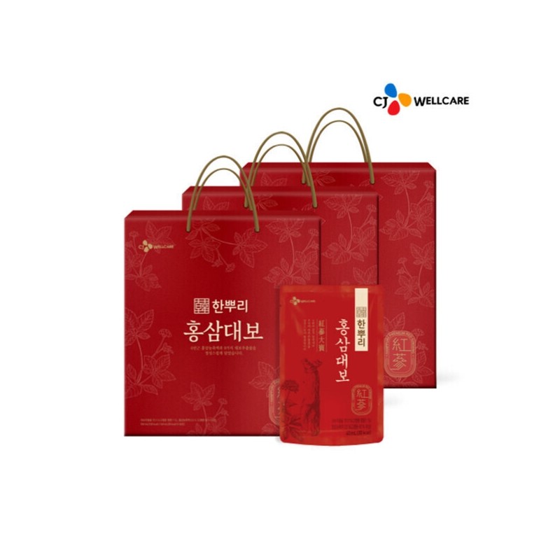 4 boxes of Hanppuri Hongsamdaebo (50ml x 24 pieces) /