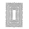 5pcs Lace Flower Frame Metal Die Cuts,Rectangular Lace Leaf Edge