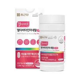 Chong Kun Dang Healciamin Multivitamin Mineral For Women 1550mg 60 Tablets / 종근당 헬시아민 멀티비타민미네랄 포우먼 1550mg x 60정