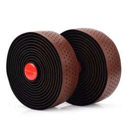 HOUSON Bicycle Handlebar Tape, EVA + PU Mountain Bike Handlebar Tape, Road Bike, Handlebar Tape, Non-Slip and Shock Absorbing for Bicycle, Brown