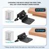 30 Pack (15 Pairs) 3/8 Inch Insert Kitchen Cabinet Hinges,