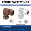 VALVENTO 316 Stainless Steel Compression Tube Fitting 90 Degree Elbow