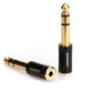 MOBOREST 1/4" (6.35mm) Plug/1/8" (3.5mm) Jack Stereo Adapter (6.35 Male