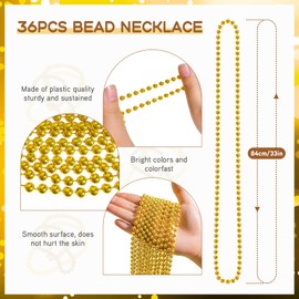 SUNOVELTIES 36 Pcs Beads Necklaces and 12 Pcs Heart Sunglasses for Adults Purple Gold Green Mardi Gras Birthday Rave Party Favor Celebrations Accessories
