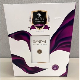 Alaukik Premium Incense Sticks Solitaire Collection GIF Box 12 Packs for 600 Grams (Sandal), Natural, AK101