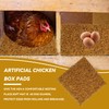 MUYG 4 PCS Washable Chicken Nesting Pads,11.8x11.8 Artificial Grass Turf